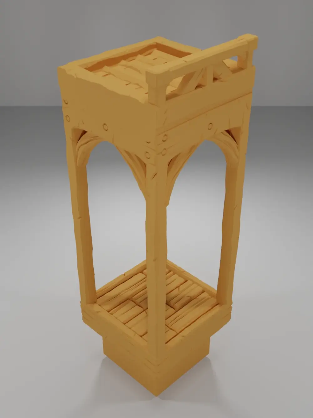 Roof Flat Straight Line - Medieval Town Part 1 - Dungeon Blocks