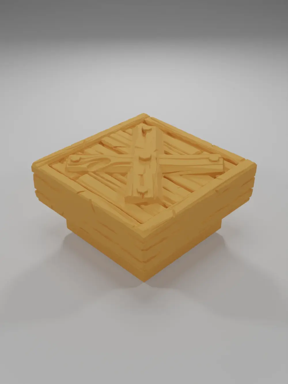 Wood Ground Cross - Medieval Town Part 1 - Dungeon Blocks - MT1-132-NL
