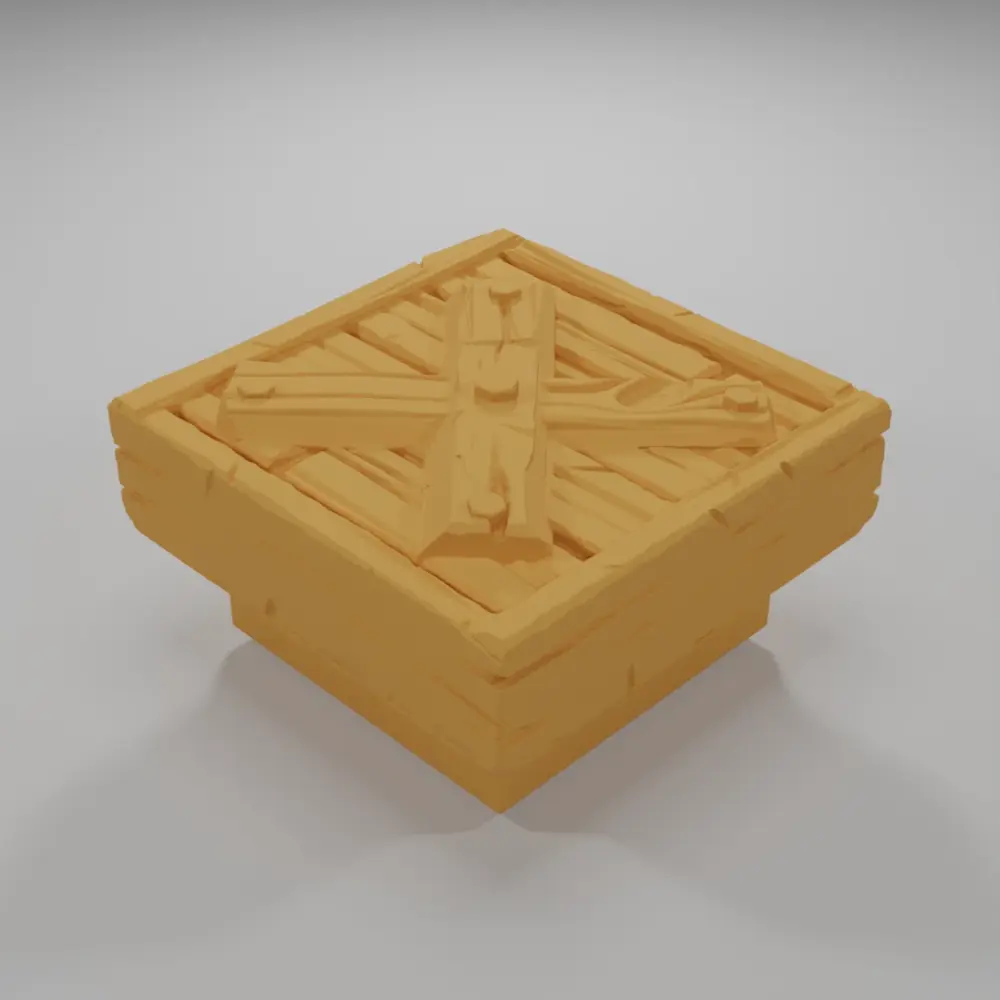 Wood Ground Cross - Medieval Town Part 1 - Dungeon Blocks