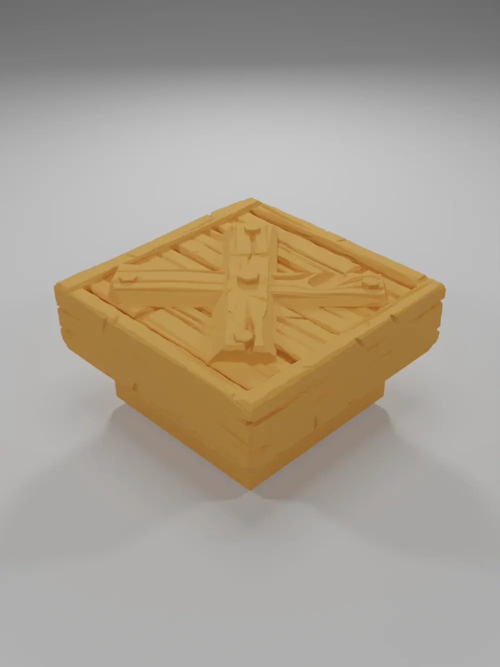 Wood Ground Cross - Medieval Town Part 1 - Dungeon Blocks