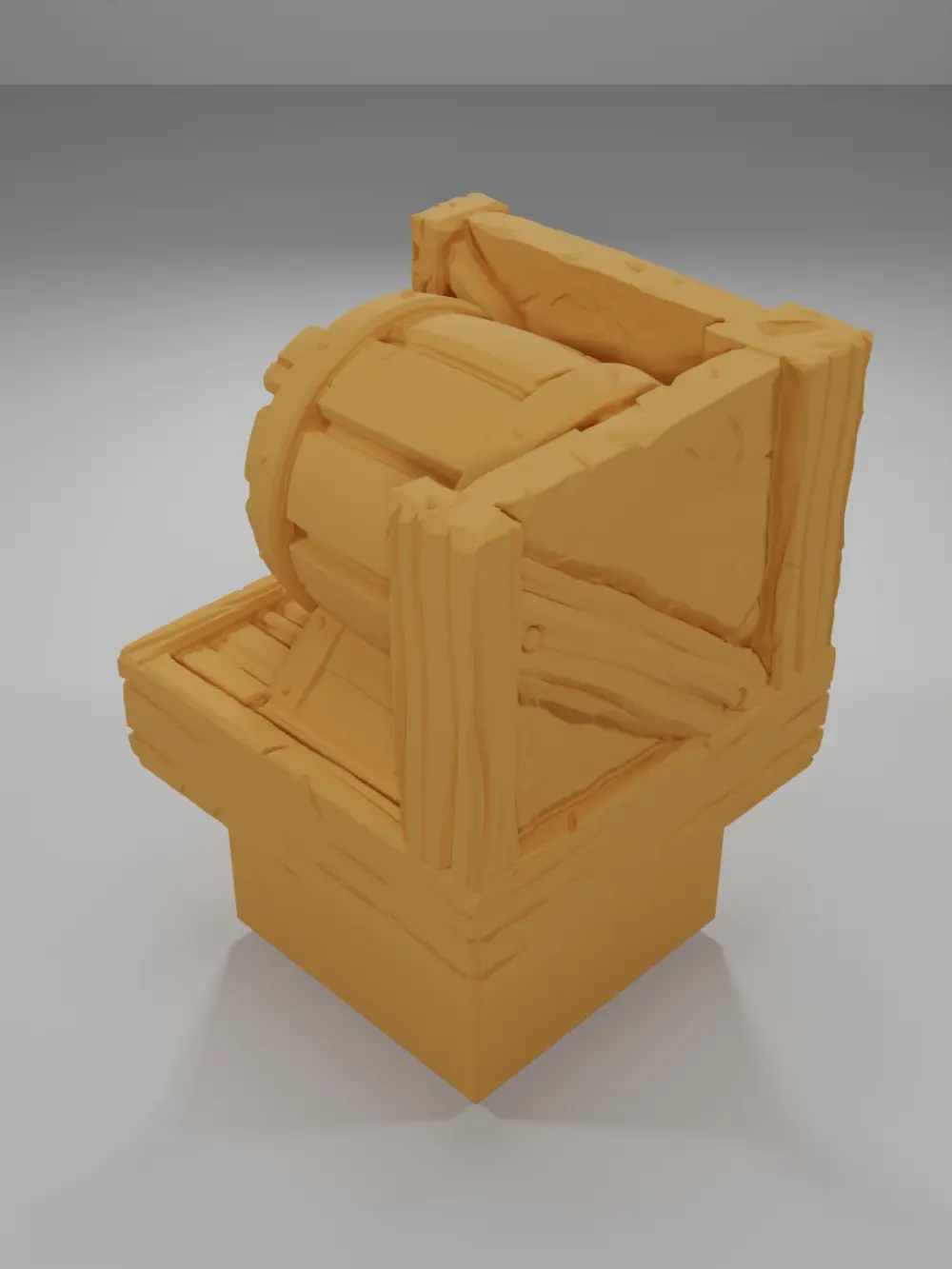 Big Barrel Angle - Medieval Town Part 1 - Dungeon Blocks