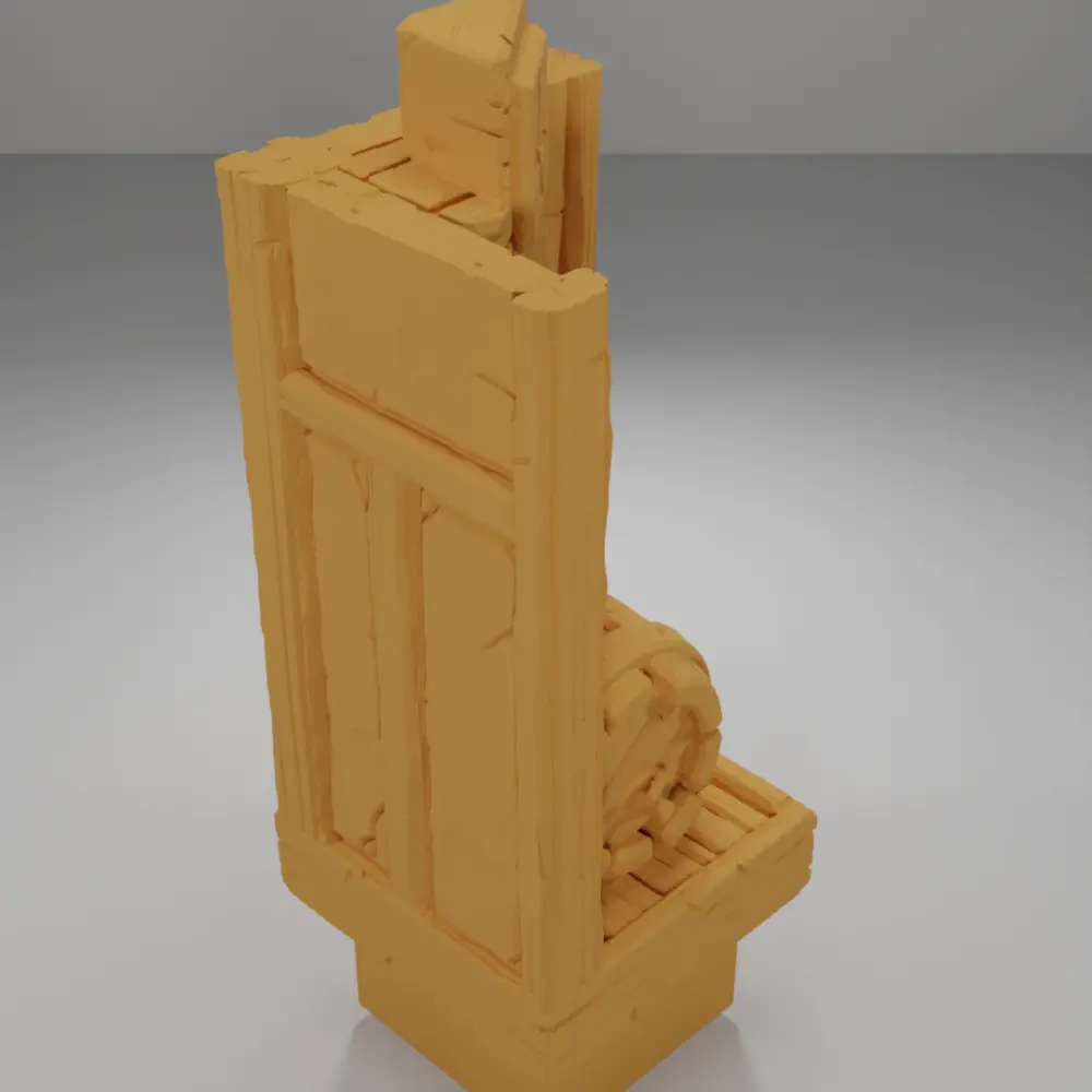 Big Barrel Tall Angle - Medieval Town Part 1 - Dungeon Blocks