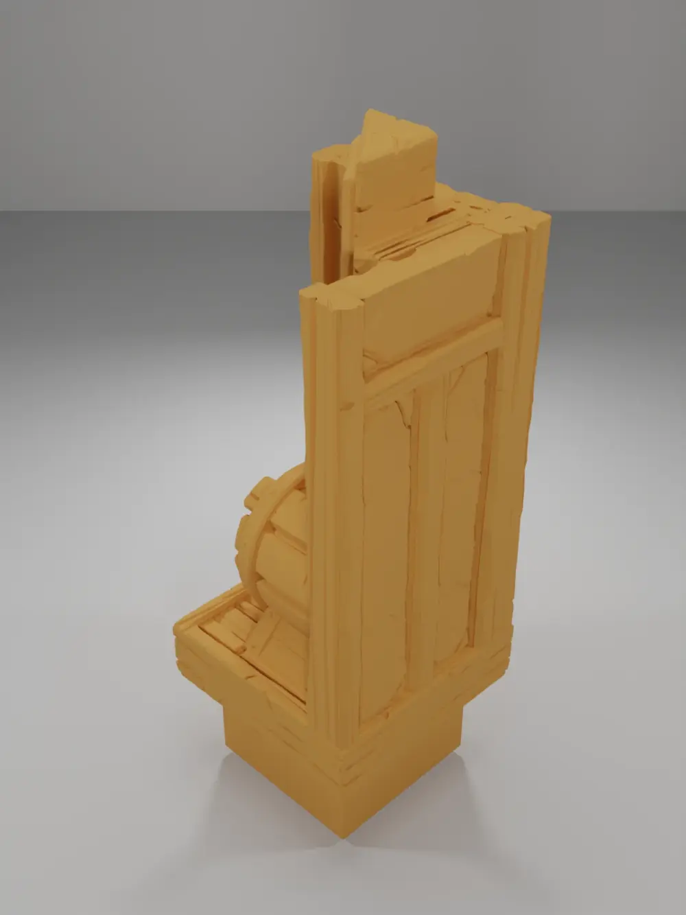 Big Barrel Tall Angle - Medieval Town Part 1 - Dungeon Blocks