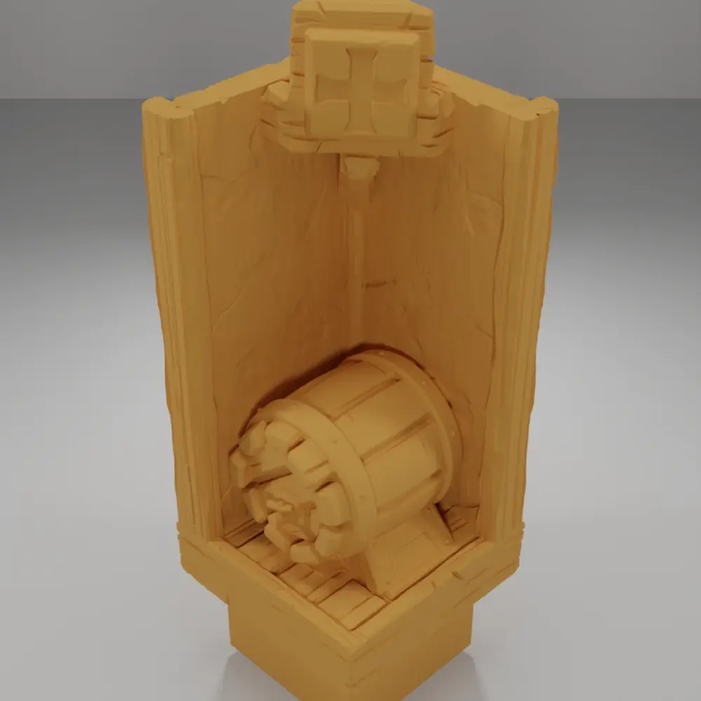 Big Barrel Tall Angle - Medieval Town Part 1 - Dungeon Blocks
