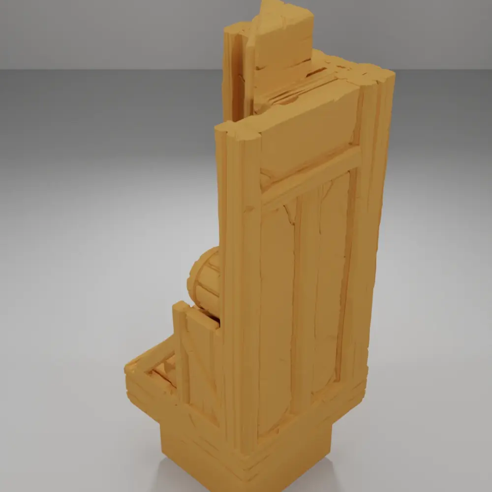 Little Barrels Tall Angle - Medieval Town Part 1 - Dungeon Blocks