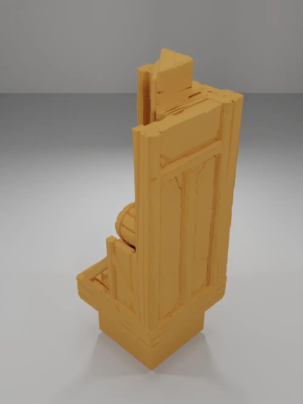 Little Barrels Tall Angle - Medieval Town Part 1 - Dungeon Blocks
