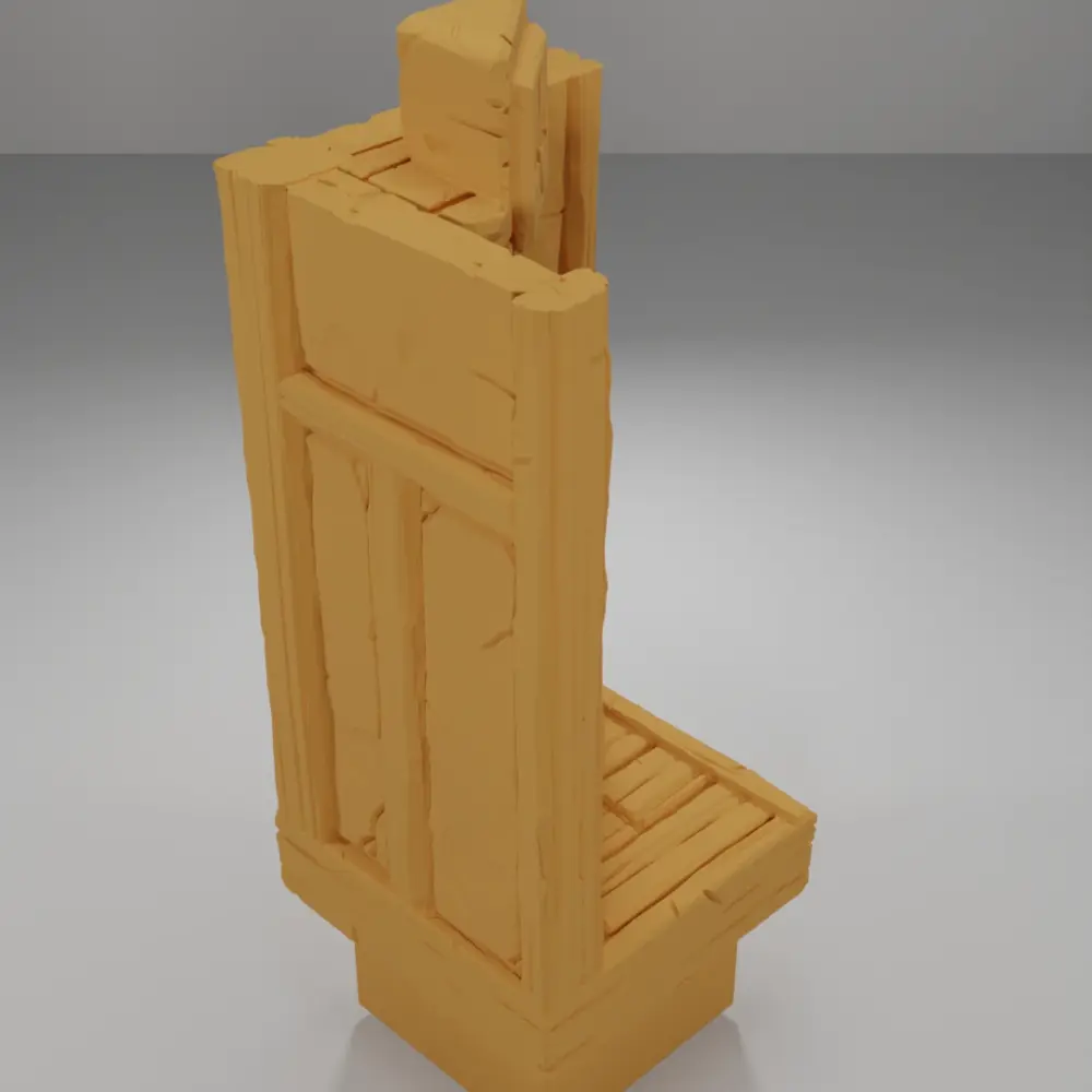 Small Door Angle Left Closed Tall - Medieval Town Part 1 - Dungeon Blocks - MT1-141-NL