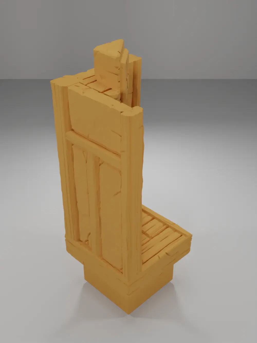 Small Door Angle Left Closed Tall - Medieval Town Part 1 - Dungeon Blocks - MT1-141-NL