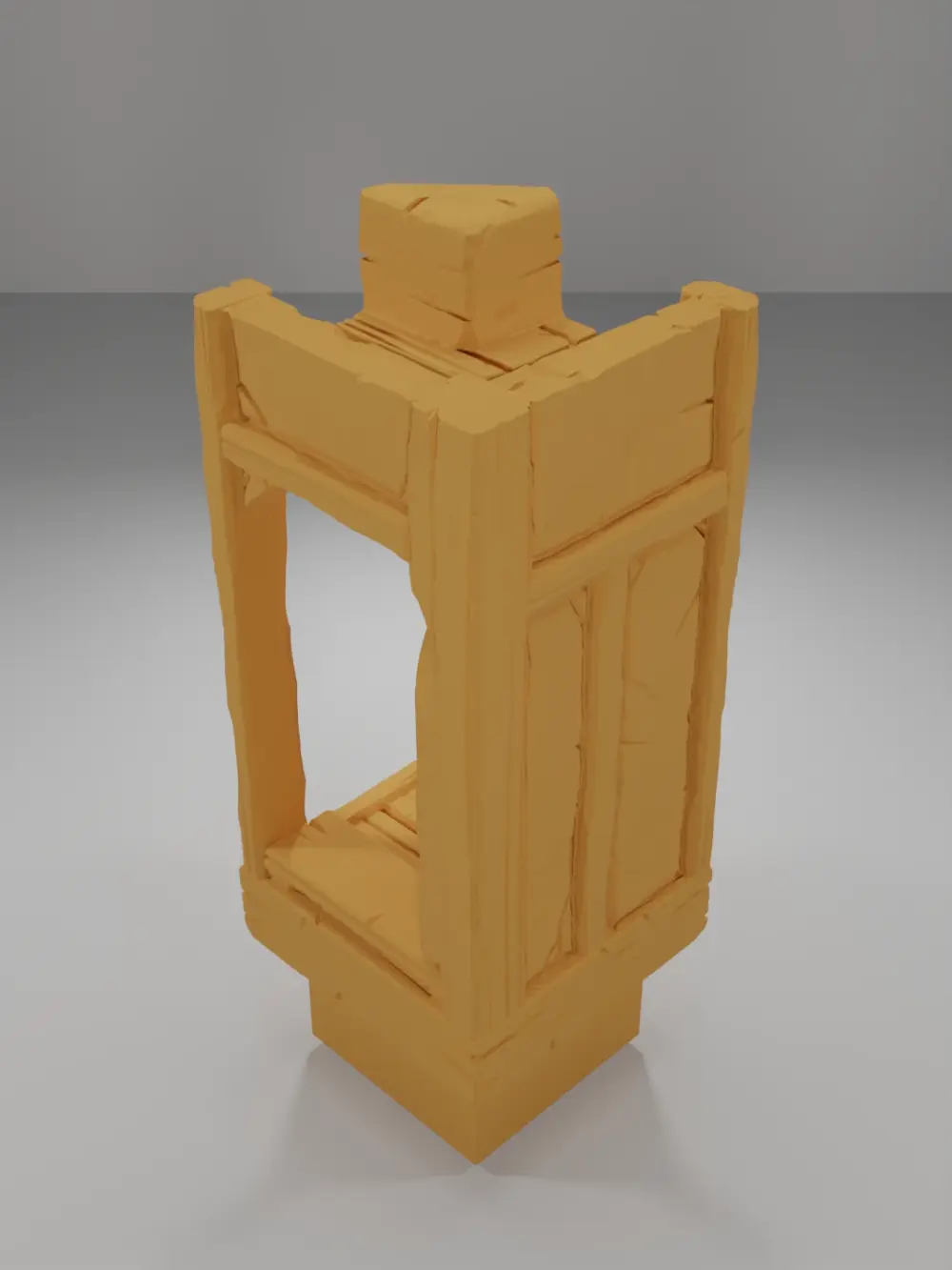 Small Door Angle Left Opened Tall - Medieval Town Part 1 - Dungeon Blocks