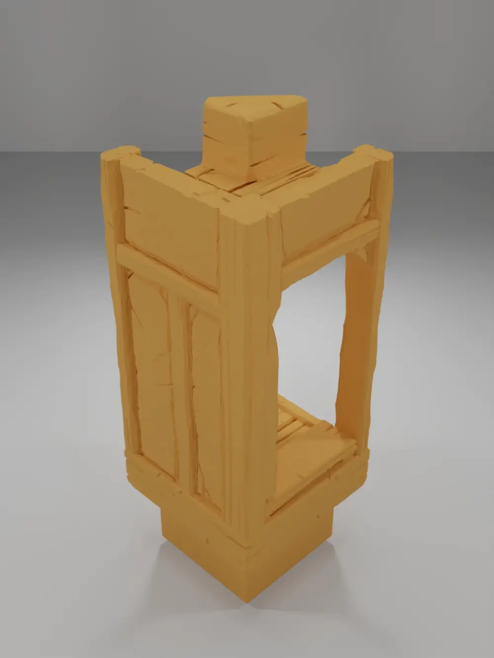 Small Door Angle Right Opened Tall - Medieval Town Part 1 - Dungeon Blocks