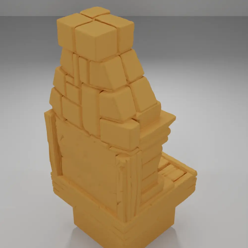 Fireplace Unlit - Medieval Town Part 1 - Dungeon Blocks