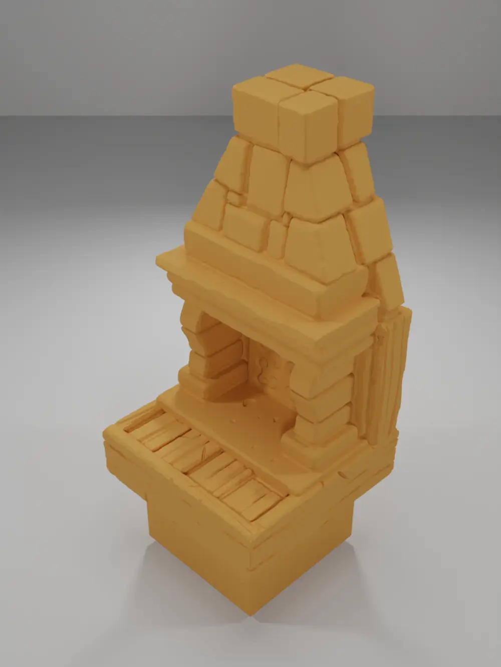 Fireplace Unlit - Medieval Town Part 1 - Dungeon Blocks