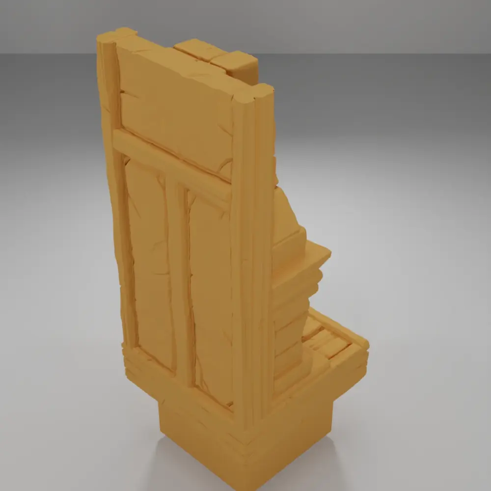Fireplace Unlit Tall - Medieval Town Part 1 - Dungeon Blocks