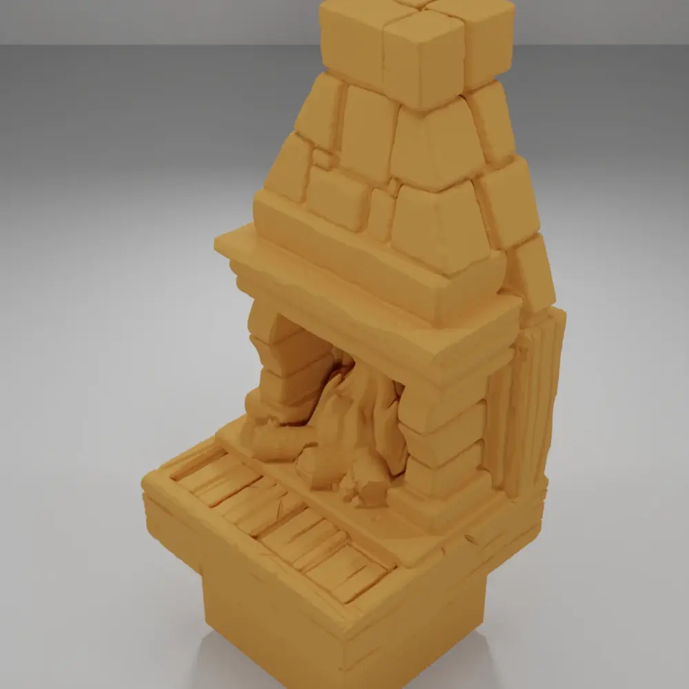 Fireplace - Medieval Town Part 1 - Dungeon Blocks