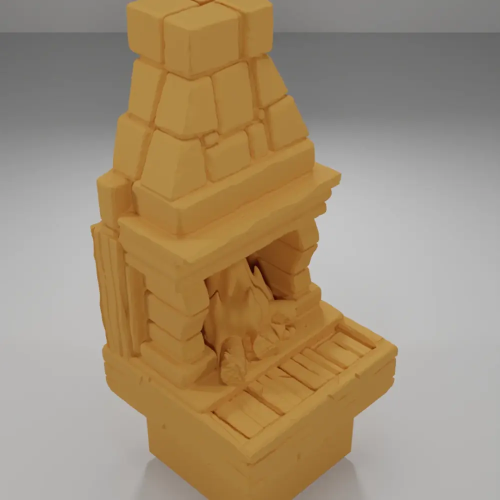 Fireplace - Medieval Town Part 1 - Dungeon Blocks