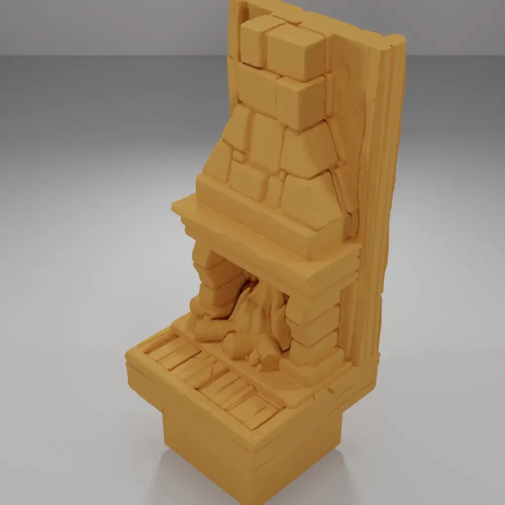 Fireplace Tall - Medieval Town Part 1 - Dungeon Blocks