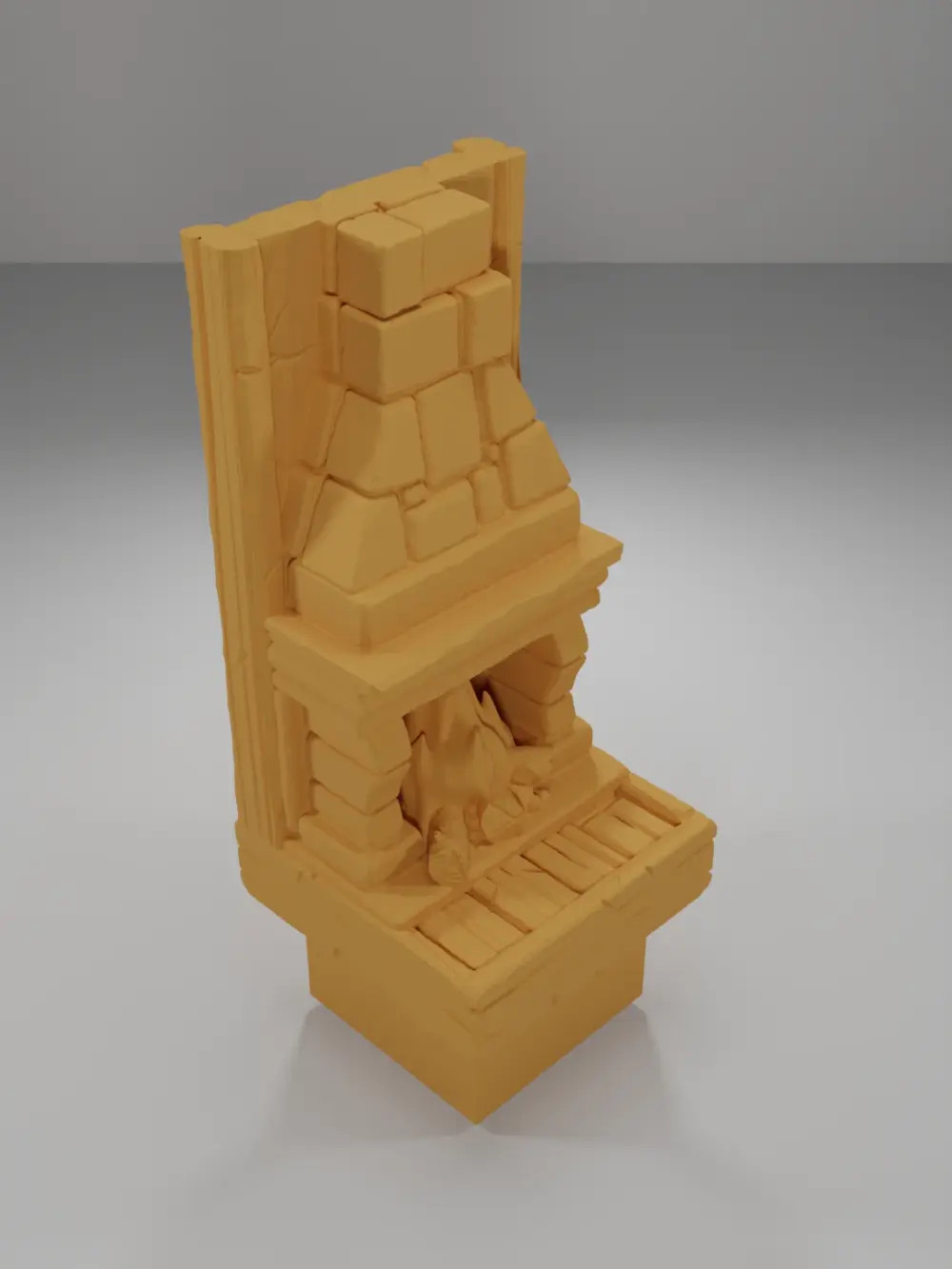 Fireplace Tall - Medieval Town Part 1 - Dungeon Blocks - MT1-148-NL