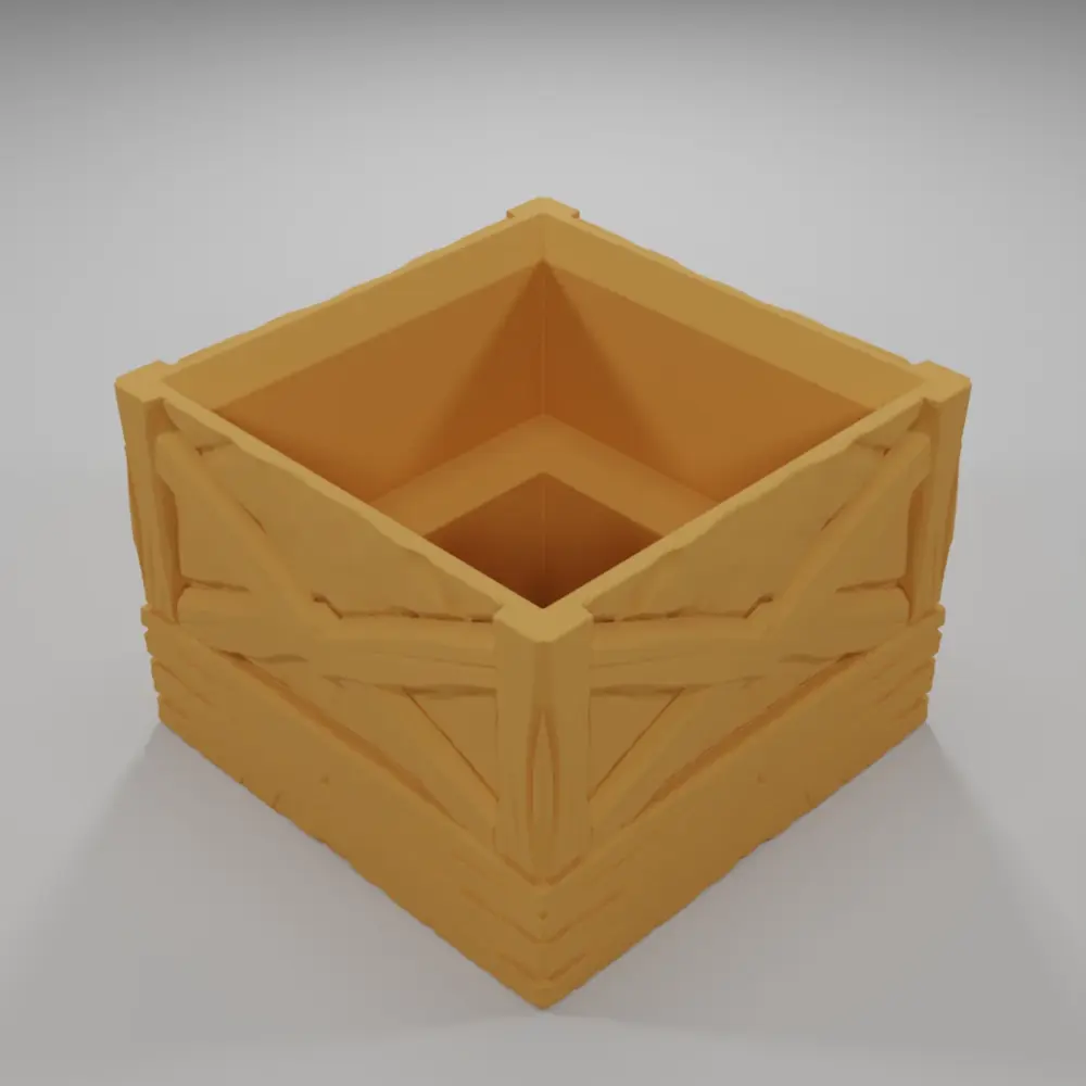 Wood Level Grid 1X1 - Medieval Town Part 1 - Grid