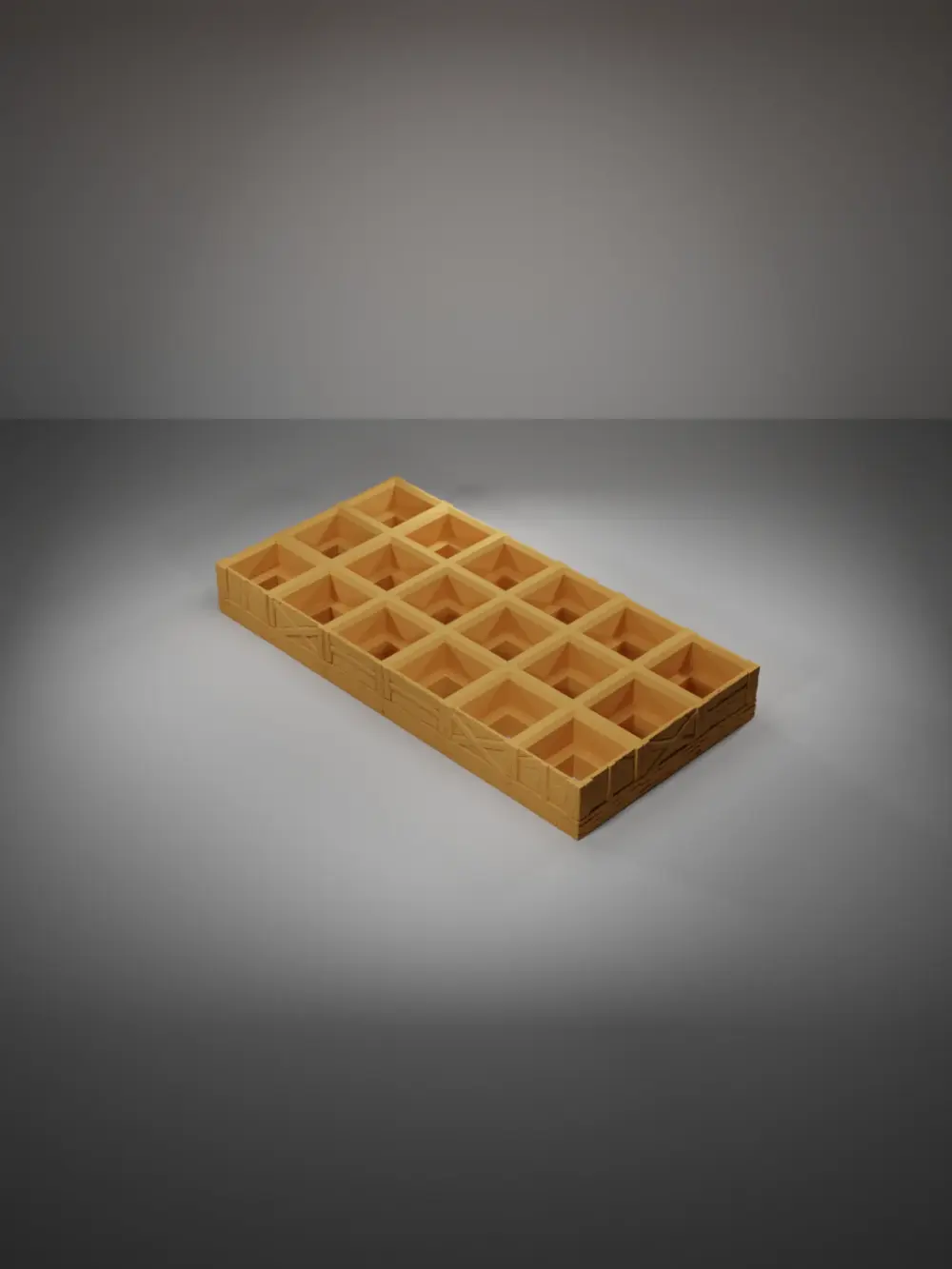 Wood Level Grid 3X6 - Medieval Town Part 1 - Grid