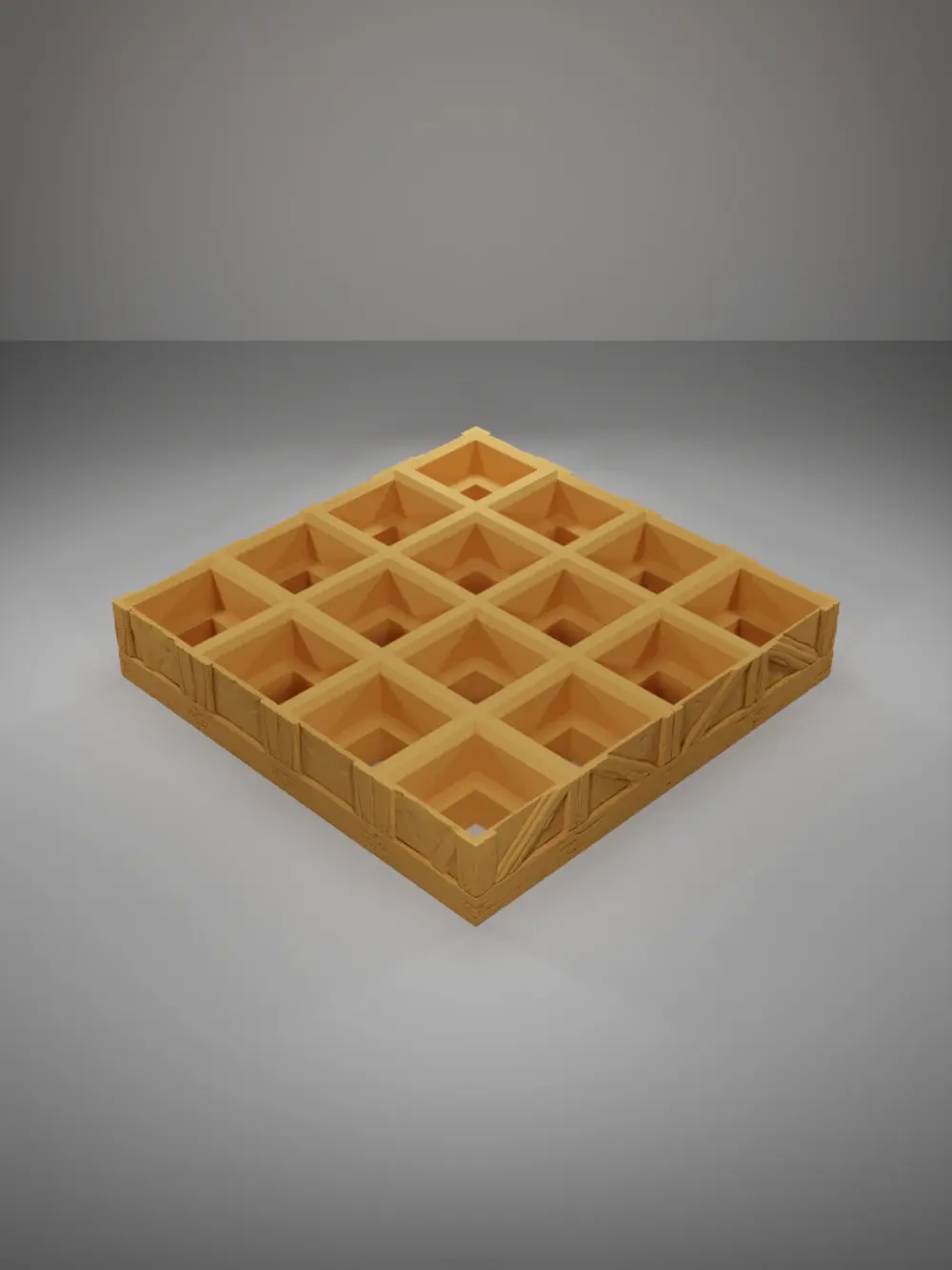Wood Level Grid 4X4 - Medieval Town Part 1 - Grid