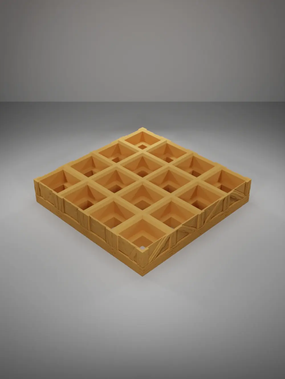 Wood Level Grid 4X4 - Medieval Town Part 1 - Grid