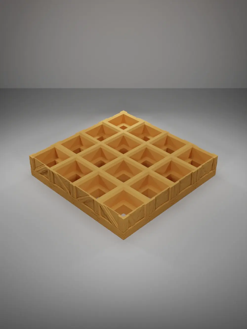 Wood Level Grid 4X4 - Medieval Town Part 1 - Grid