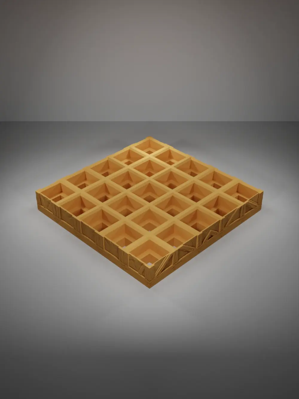 Wood Level Grid 5X5 - Medieval Town Part 1 - Grid