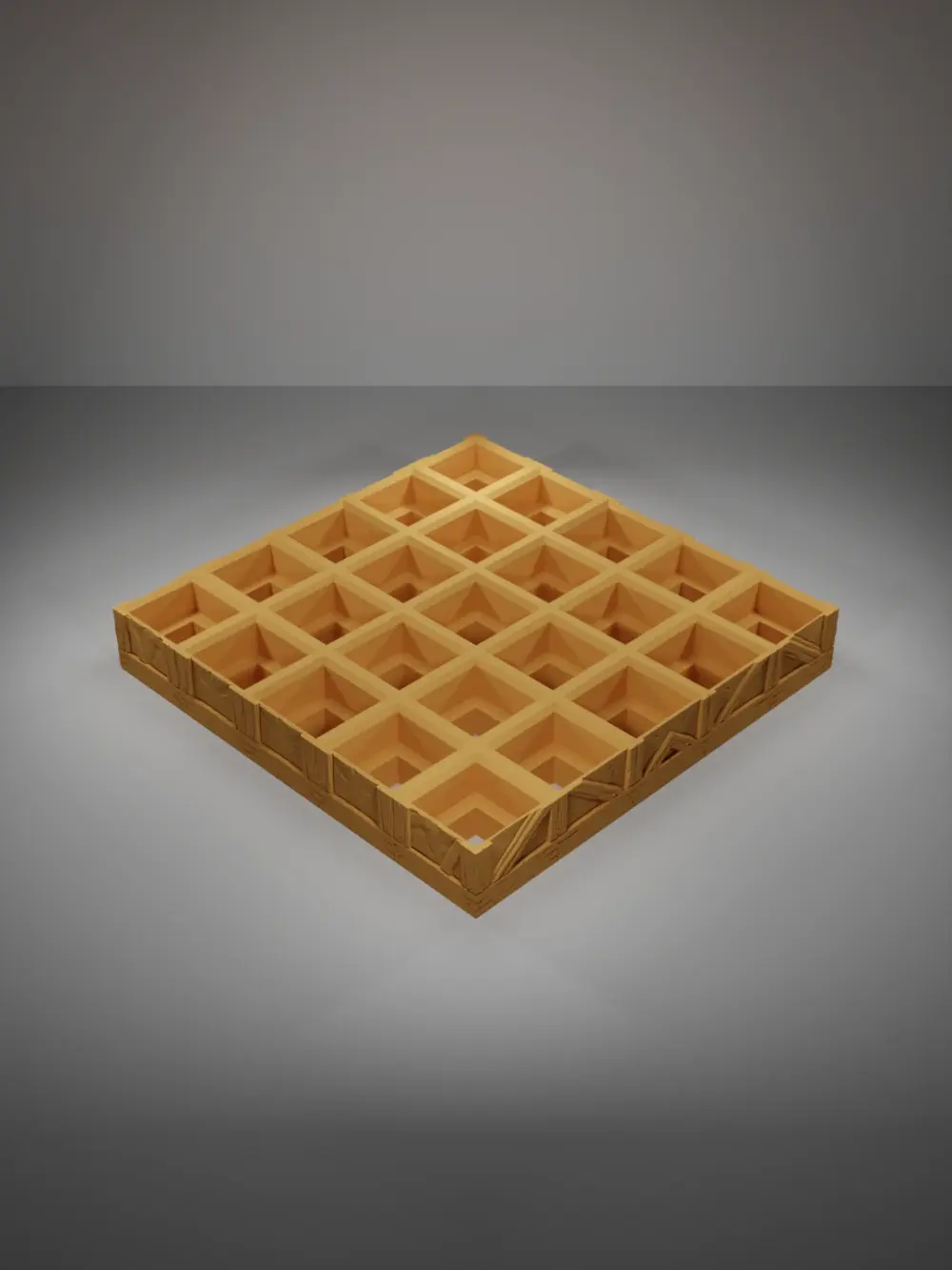 Wood Level Grid 5X5 - Medieval Town Part 1 - Grid