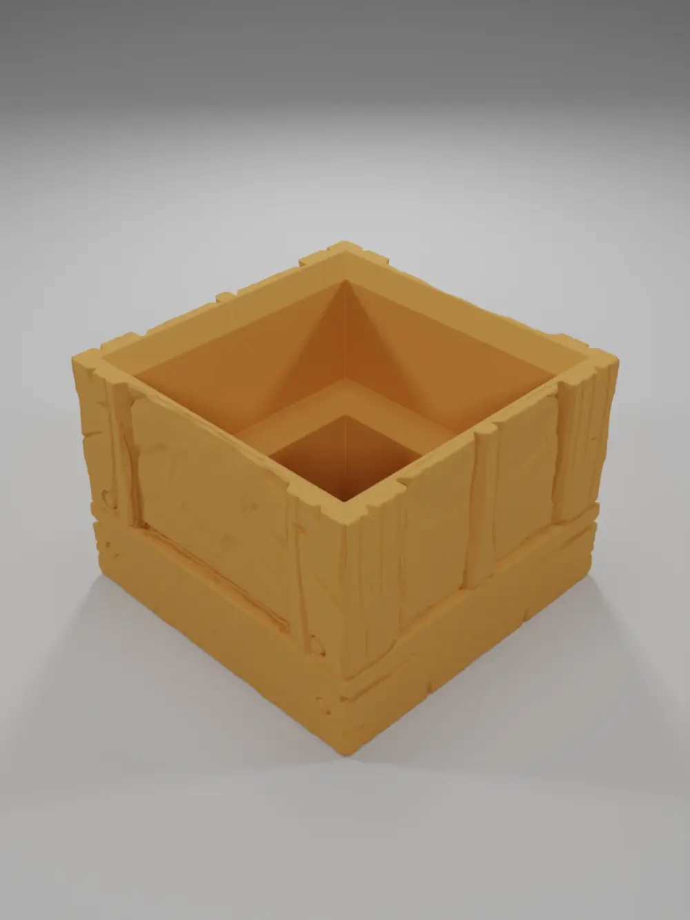 Wood 2 Level Grid 1X1 - Medieval Town Part 1 - Grid
