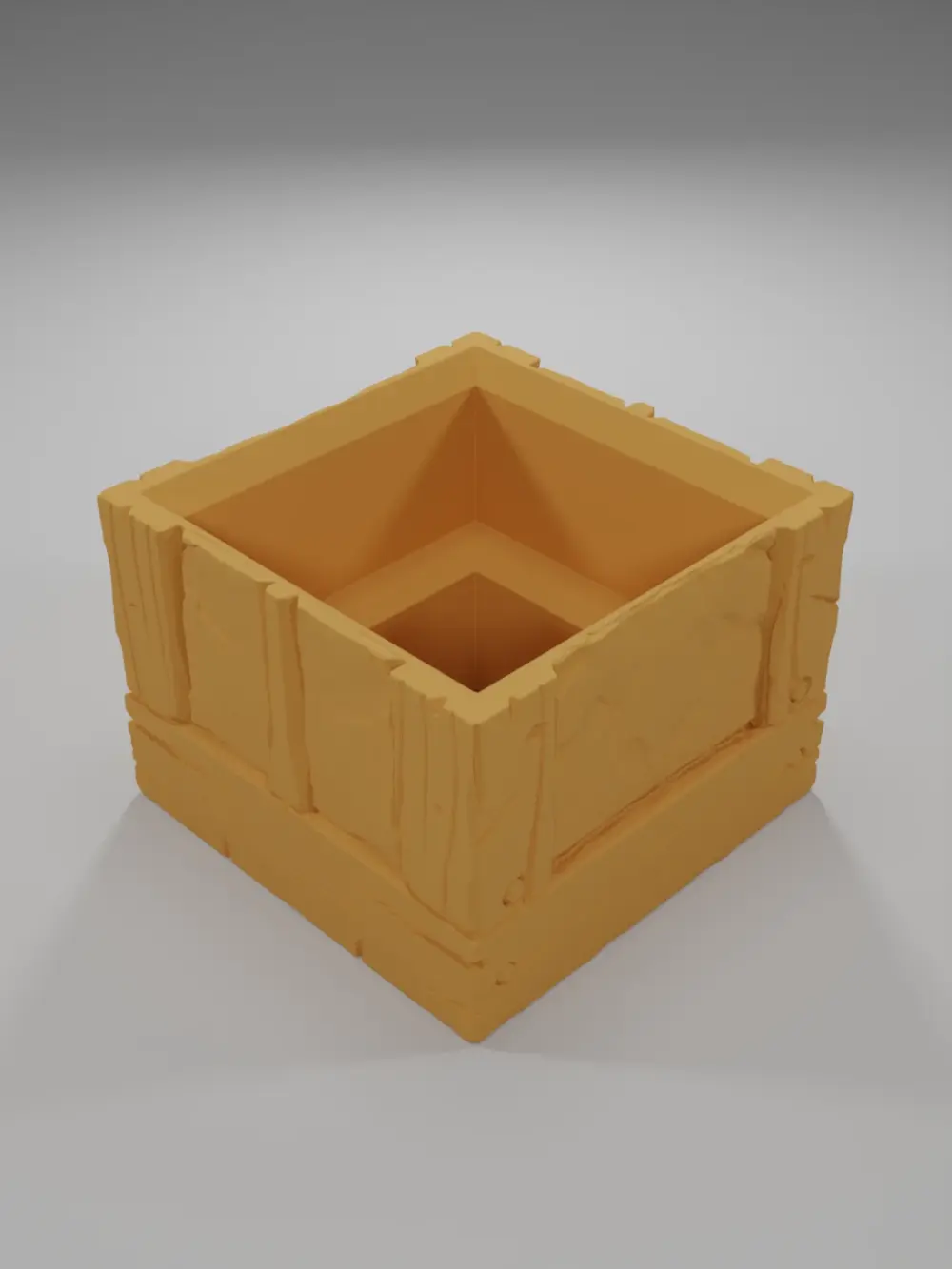 Wood 2 Level Grid 1X1 - Medieval Town Part 1 - Grid