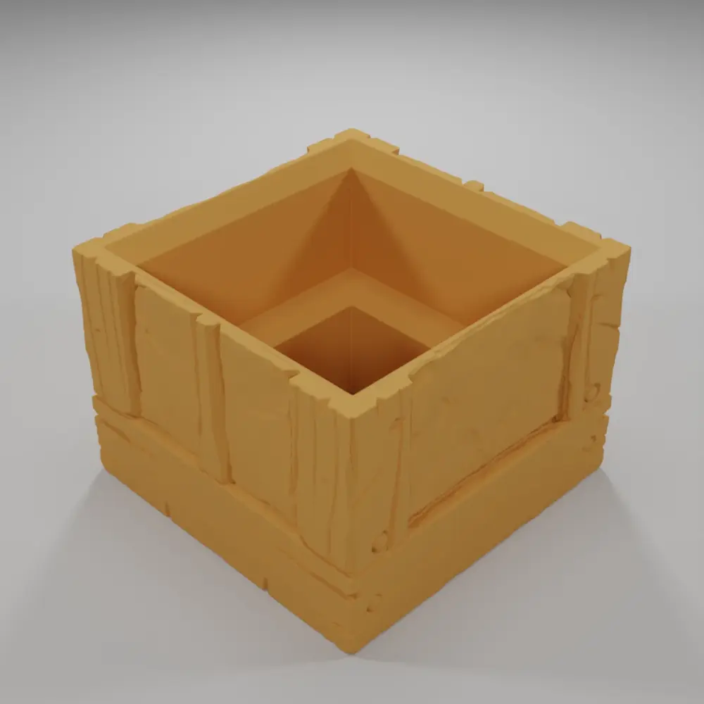 Wood 2 Level Grid 1X1 - Medieval Town Part 1 - Grid