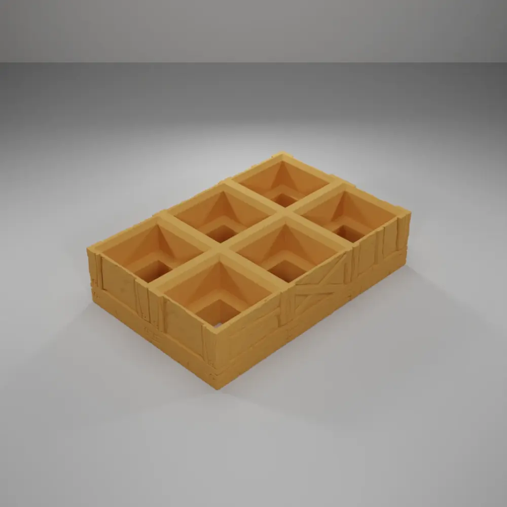 Wood 2 Level Grid 2X3 - Medieval Town Part 1 - Grid