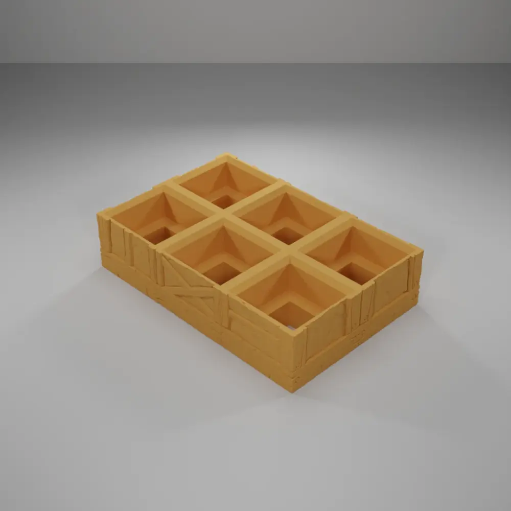 Wood 2 Level Grid 2X3 - Medieval Town Part 1 - Grid