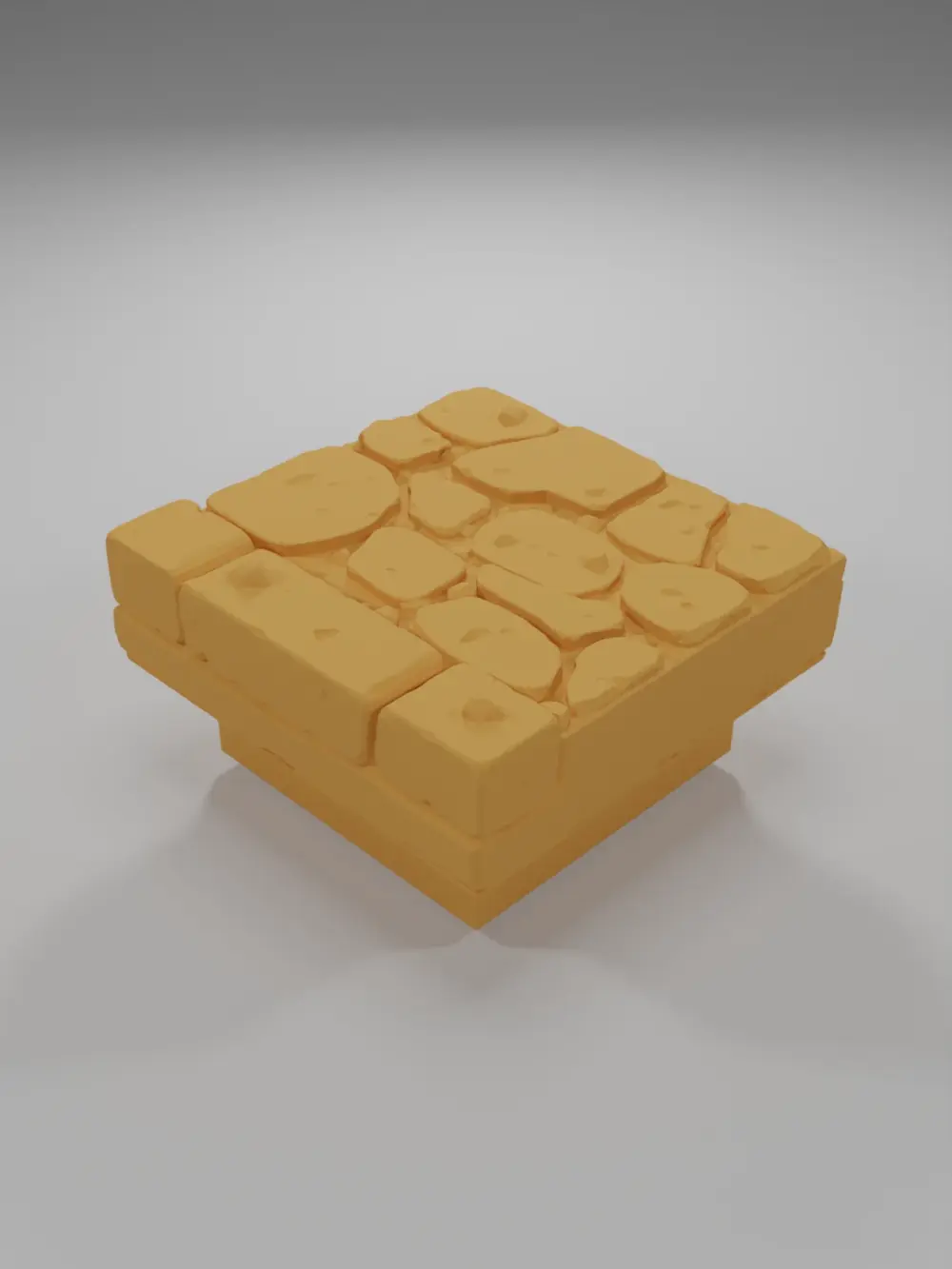 Sidewalk Straight 1 - Medieval Town Part 2 - Dungeon Blocks