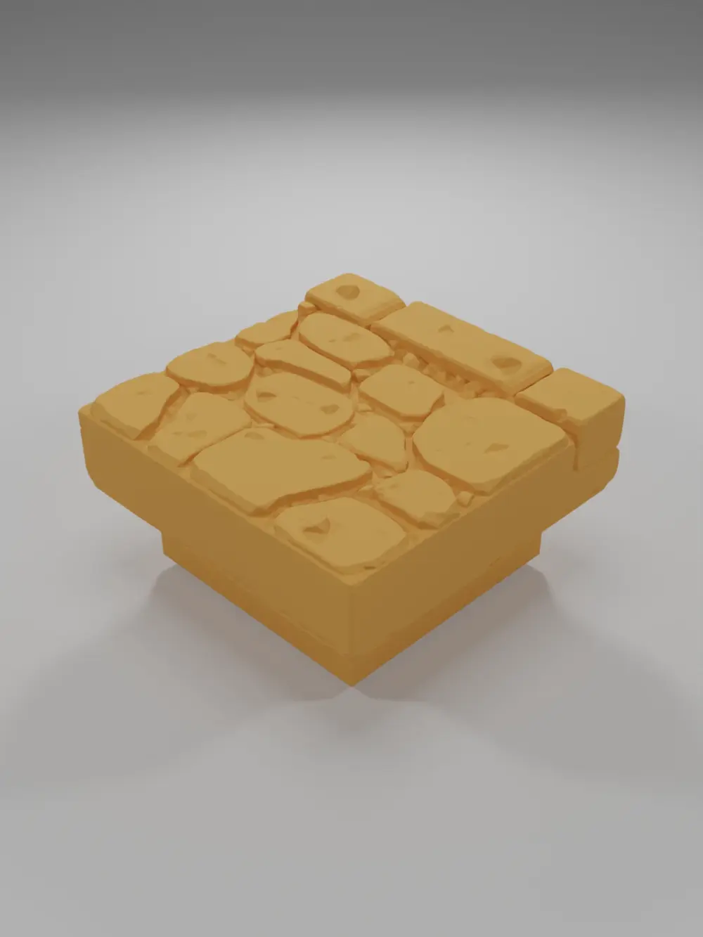 Sidewalk Straight 1 - Medieval Town Part 2 - Dungeon Blocks