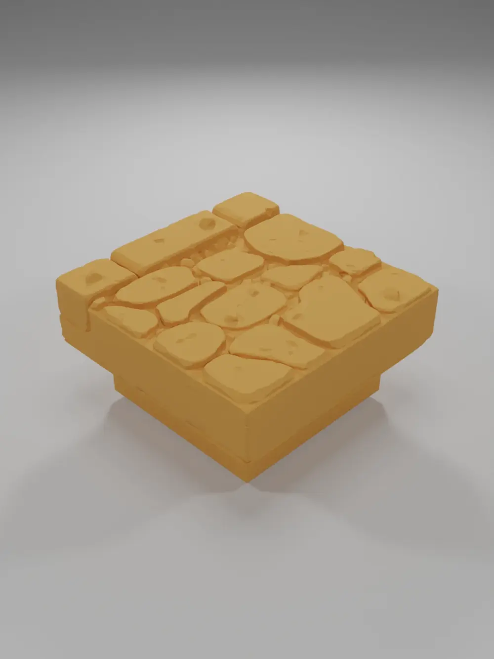 Sidewalk Straight 1 - Medieval Town Part 2 - Dungeon Blocks