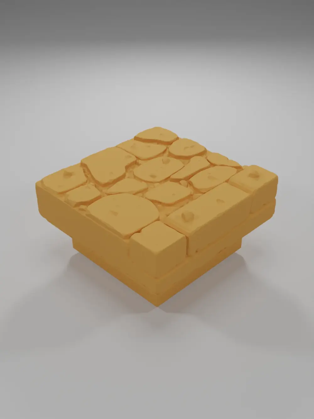 Sidewalk Straight 1 - Medieval Town Part 2 - Dungeon Blocks