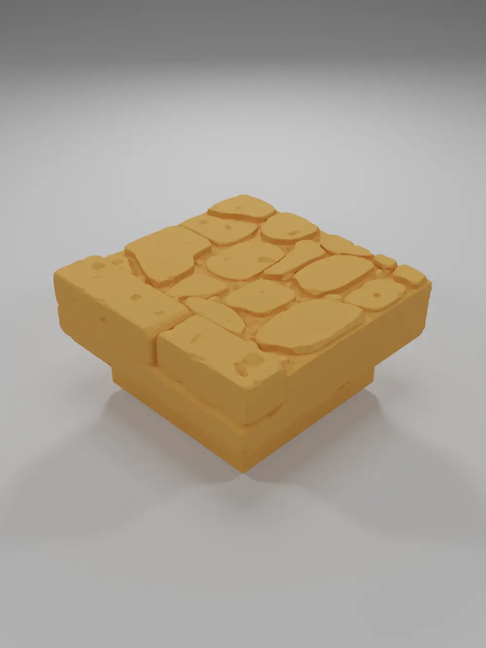 Sidewalk Straight 2 - Medieval Town Part 2 - Dungeon Blocks