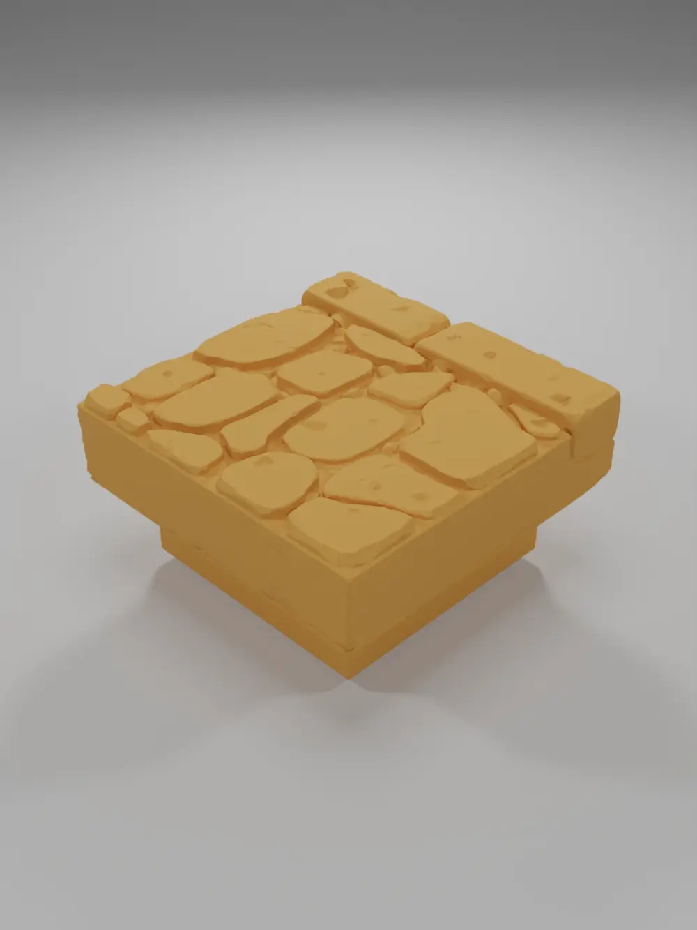 Sidewalk Straight 2 - Medieval Town Part 2 - Dungeon Blocks