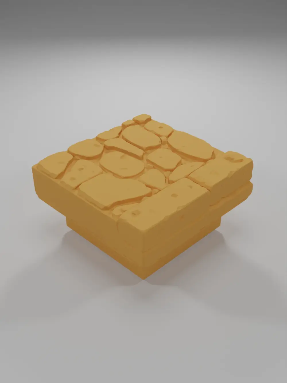 Sidewalk Straight 2 - Medieval Town Part 2 - Dungeon Blocks