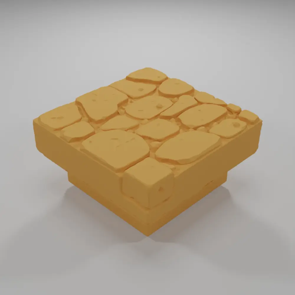 Sidewalk Corner - Medieval Town Part 2 - Dungeon Blocks