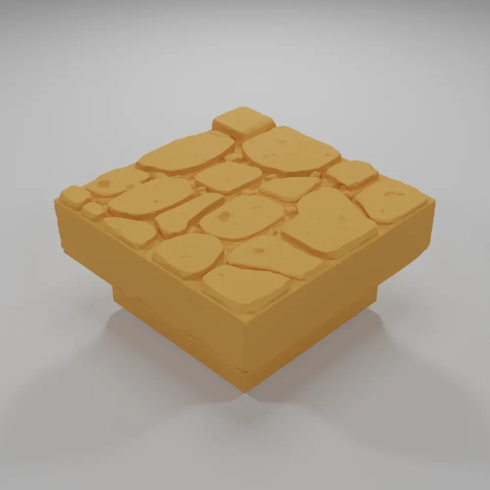 Sidewalk Corner - Medieval Town Part 2 - Dungeon Blocks