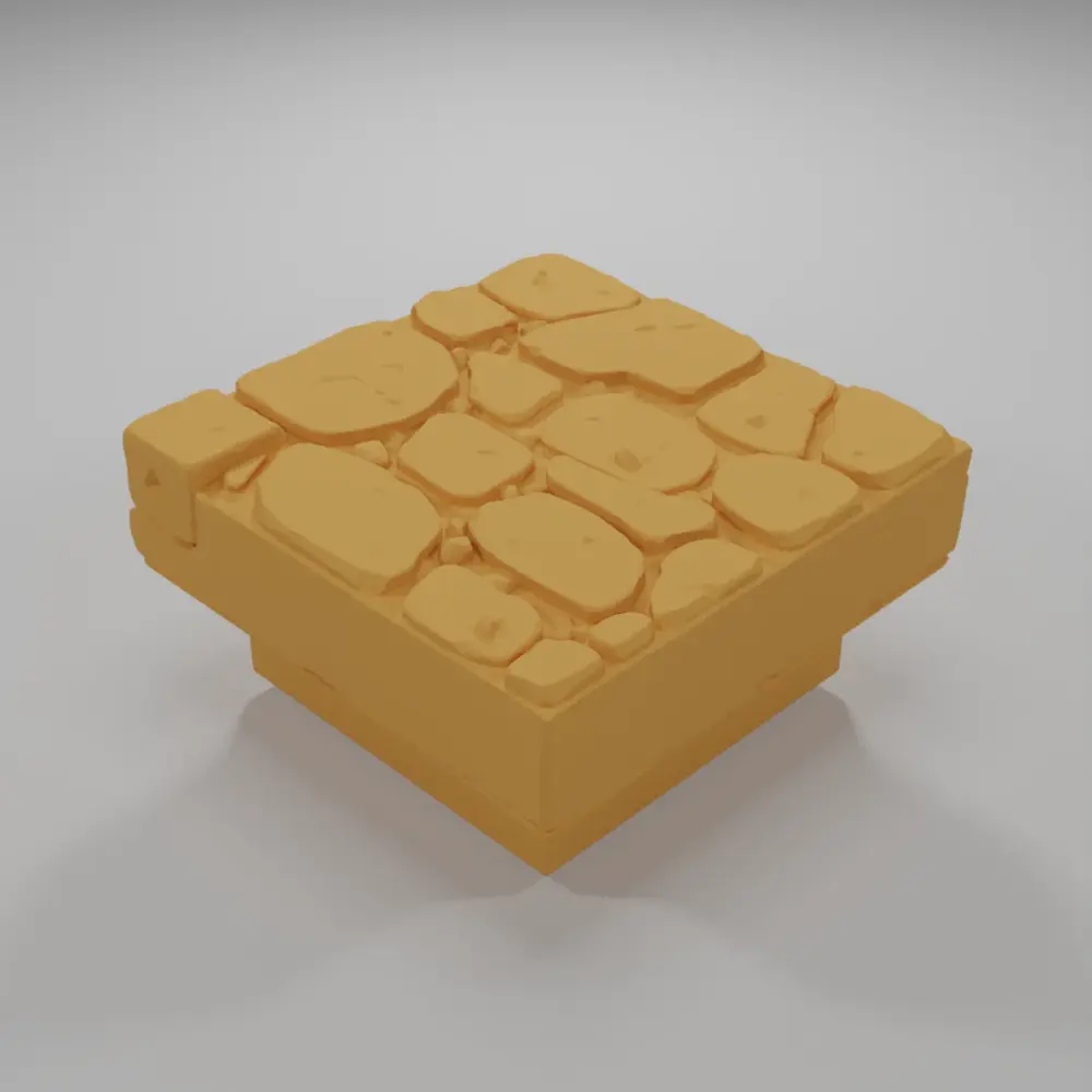 Sidewalk Corner - Medieval Town Part 2 - Dungeon Blocks