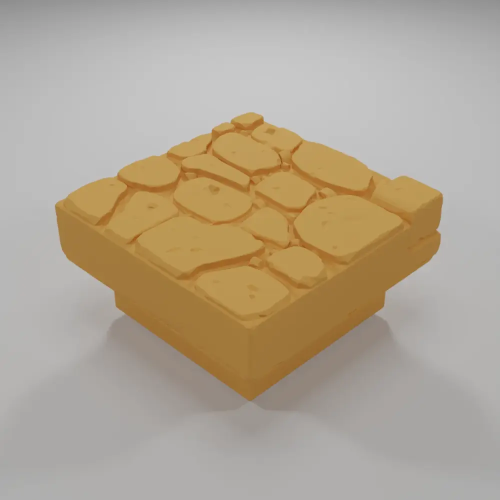 Sidewalk Corner - Medieval Town Part 2 - Dungeon Blocks