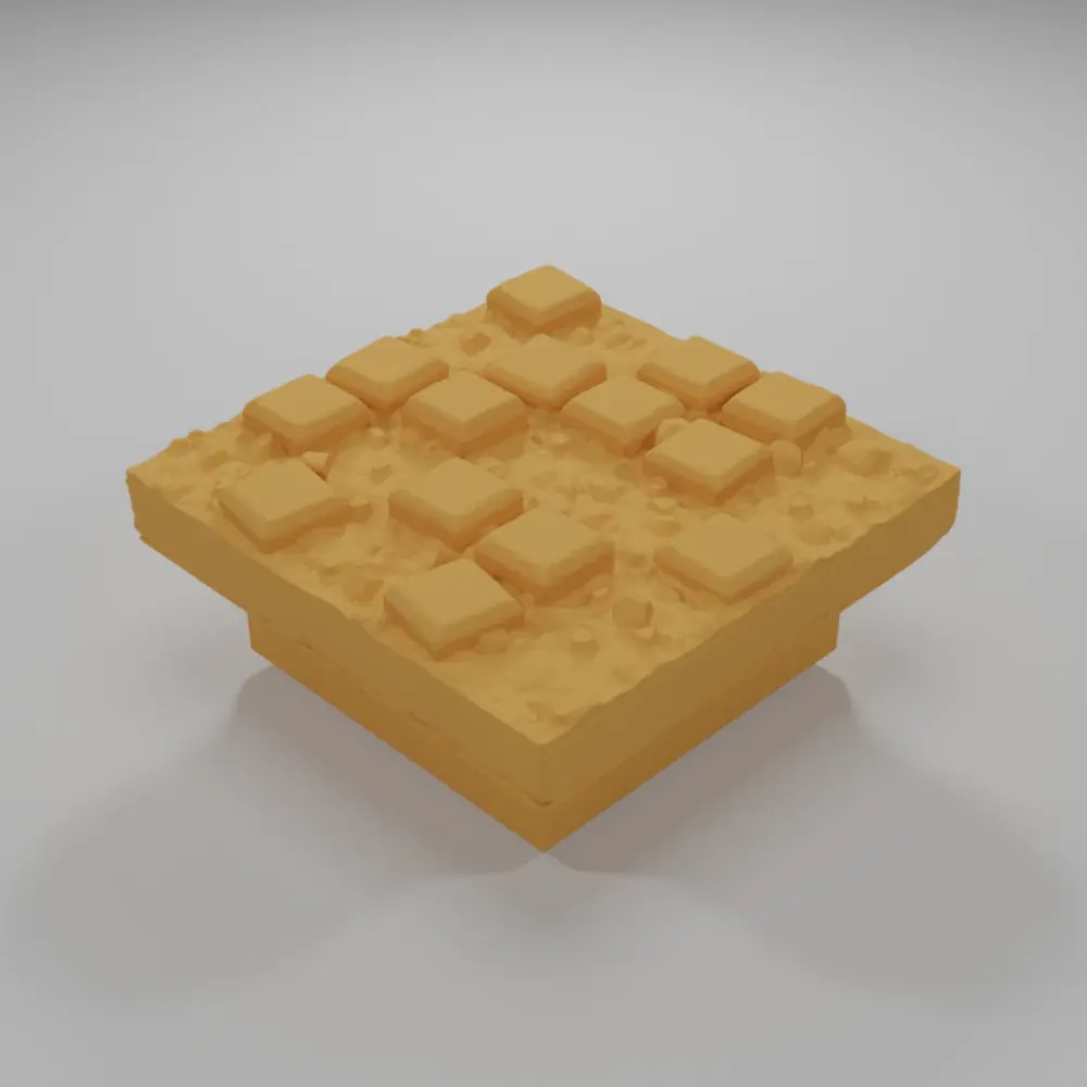 Medium Damaged Paved - Medieval Town Part 2 - Dungeon Blocks