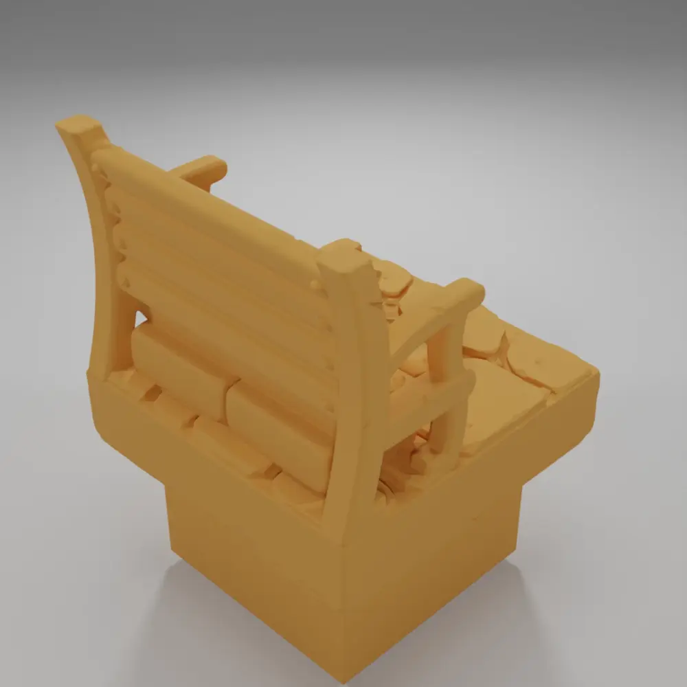 Bench - Medieval Town Part 2 - Dungeon Blocks