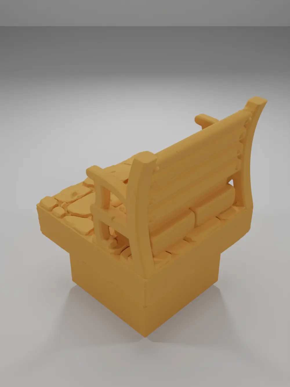 Bench - Medieval Town Part 2 - Dungeon Blocks