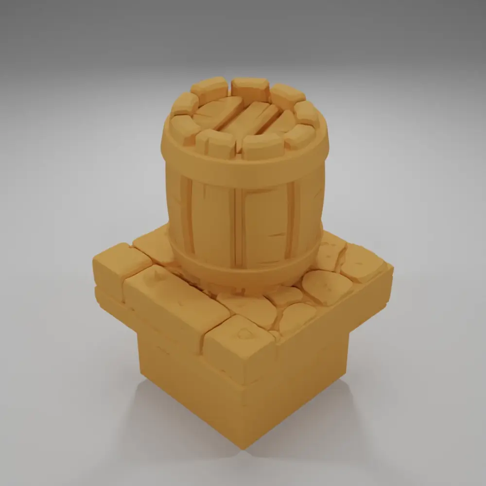Barrel - Medieval Town Part 2 - Dungeon Blocks