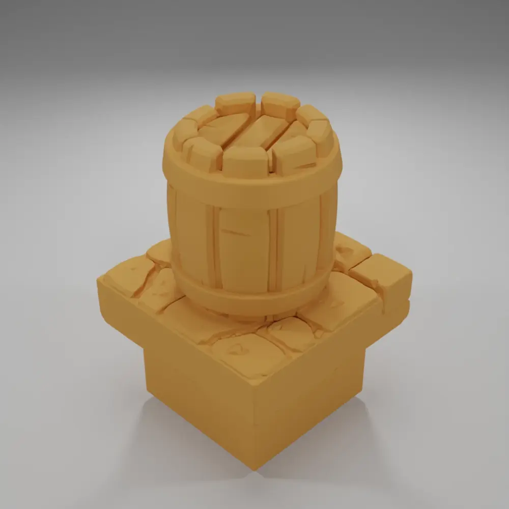 Barrel - Medieval Town Part 2 - Dungeon Blocks