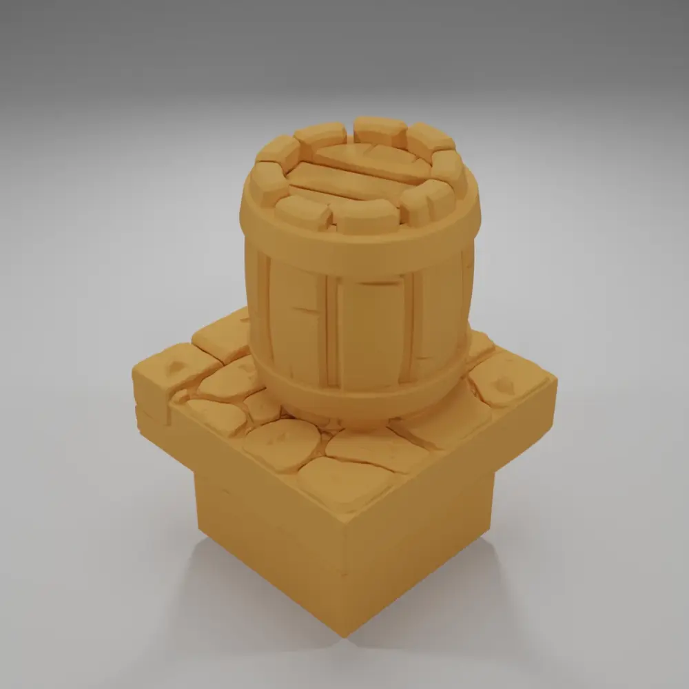 Barrel - Medieval Town Part 2 - Dungeon Blocks